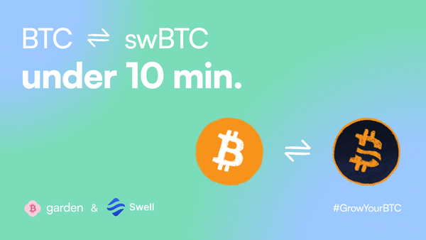swBTC is on Garden!